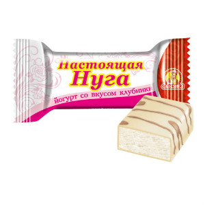 Настоящая нуга йогурт со вкусом клубники в Радумле