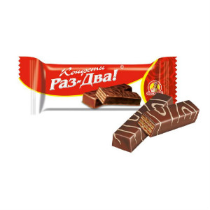 Конфеты вафельные Раз-Два! 30 грамм в Радумле