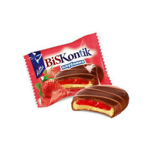 Тарталетки "БисКонтик" вкус клубники в Радумле